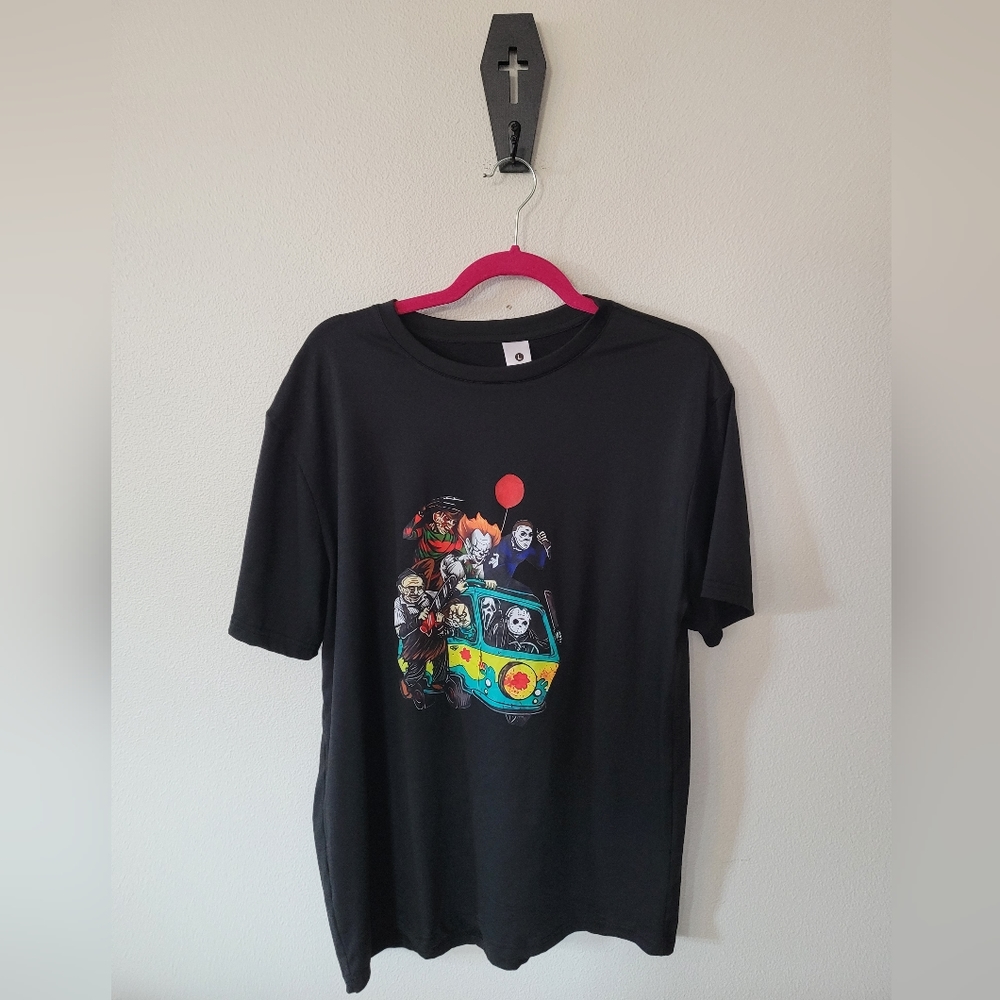 🔪Creepy Friends Size Womens L Halloween T-Shirt
